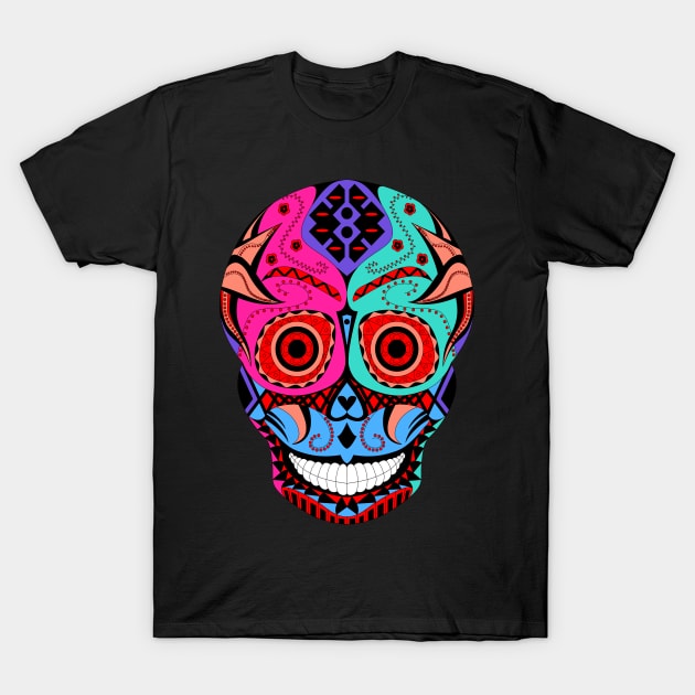 lucha libre skull ecopop T-Shirt by jorge_lebeau